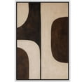 thumbnail image 6 of Framed Canvas Print Geometric Wall Art Minimalist Abstract Decorative for Living Room Bedroom - 16"x24" WHITE, 6 of 8