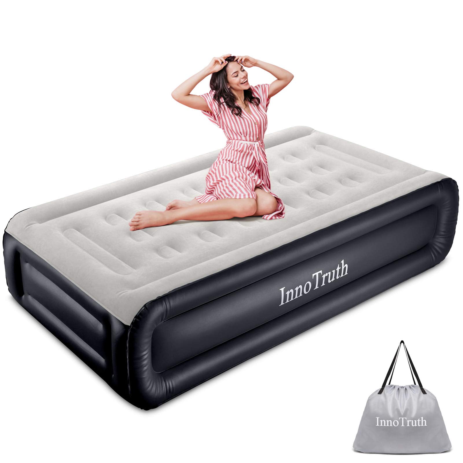 ALTIMAIR AATF0701NP FULL SIZE PVC INFLATABLE AIR BED MATTRESSES BLUE 3-PACK 