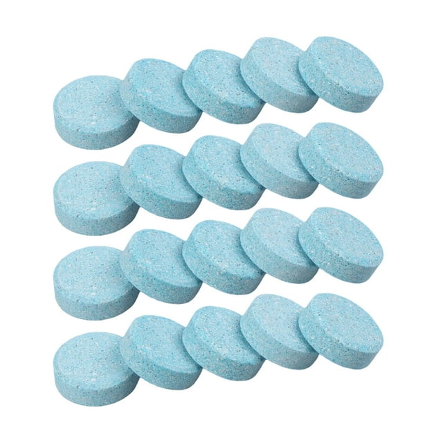 20pcs Solid Washer Effervescent Glass Cleaning Washing Tools Solid Washer Effervescent Cleaning Supply Household Tablets Cleaners Automobile Long-lasting Accessory
