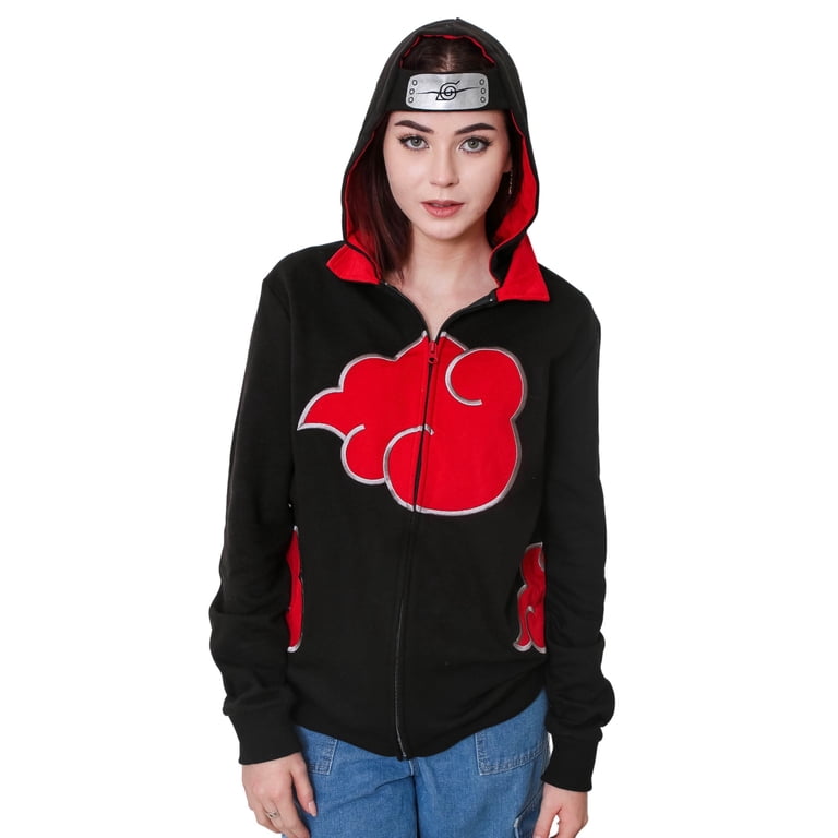 Naruto Shippuden Itachi Akatsuki Hidden Leaf Symbol Cosplay Hoodie With  Headband 2XL - Walmart.com