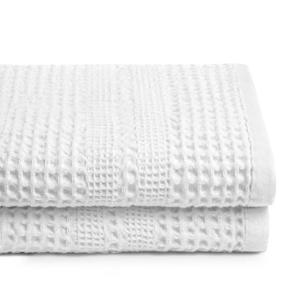 GILDEN TREE Waffle Towels for Bathroom, 100% Cotton Quick Dry Towel, Waffle Bath Towels Large, Absorbent Lightweight Travel Towel, Bath Towels Set of 2, C