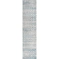 thumbnail image 7 of JONATHAN Y SILK ORCHID 2 x 8 Runner Rug, Ancient Faded Trellis - Gray/Turquoise, SOR206A-28, 7 of 7