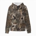 thumbnail image 4 of TOWED22 Camo Hoodies for Kids Boys Girls Maple Leaf Print Oversized Drop Shoulder Hooded Sweatshirt Pullover With Pocket Streetwear,Coffee,11-12 Y, 4 of 7