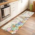 thumbnail image 2 of 2'x6' Rug Runners for Hallways Kitchen, Retro Easter Bunny Non Slip Entryway Beside Floor Carpet Runner, Spring Easter Eggs Floral Botanical Laundry Room Bedroom Throw Rugs Mat for Family Pet, 2 of 8