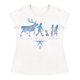 thumbnail image 1 of Playera Para Niña Disney Frozen Cuello Redondo Manga Corta Talla 10 Blanco, 1 of 2