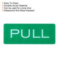 thumbnail image 4 of Uxcell Push Pull Door Sign Acrylic Self Adhesive Rectangle Sticker Green 8 Pack, 4 of 6