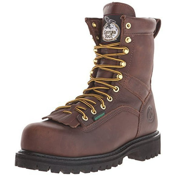 Georgia Boot Men's Georgia 8" Lace-to-toe Steel Toe Work Boot Work Shoe