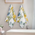 thumbnail image 2 of Yayeee Hand Towels for Bathroom Set of 2 Quick Dry Super Absorbent Soft Hand Shower Towels, 28" x 14", Yellow Floral, 2 of 8