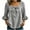 Z138 Gray, variant on Womens Square Neck Blouses Front Bow 3/4 Ruffle Bell Sleeve Tops Lightweight Textured Loose Fit Dressy Casual Work Linen Blouse Red,S