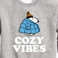 thumbnail image 3 of Peanuts - Snoopy - Puffer - Cozy Vibes - Toddler And Youth Crewneck Fleece Sweatshirt, 3 of 6