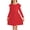 Red, variant on Actgleam Girls Ruffle Long Sleeve Dress Knit Cute Casual with 2 Pockets Dresses,White,5-11Years