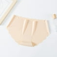 thumbnail image 6 of Grofry Women Underpants Seamless Ice Silk Underwear Mid Waist Thin Quick Dry Waved Edge Moisture-wicking Lady Briefs, 6 of 8