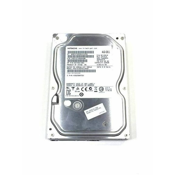 Genuine HP 250GB 7200RPM 3.5" 3.0Gbps Hard Drive 647464-001 504337-001