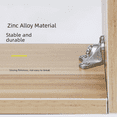 thumbnail image 1 of Pieza de fijación para tablero de gabinete de muebles, conector tres en uno tipo L de aleación de zinc con ángulo de mariposa engrosado, soporte para tablero de capa, 1 of 4