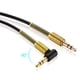 thumbnail image 2 of Cable De Audio Auxiliar Para Automóvil Conector De 3,5 Mm Macho A Macho Hifi Cable De Audio Estéreo Universal Con Ángulo De 90 Grados Kearding VI008652-01, 2 of 6