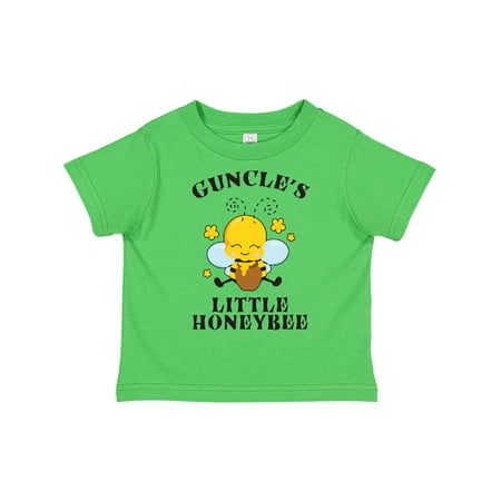 

Inktastic Cute Bee Guncle s Little Honeybee with Stars Gift Toddler Boy or Toddler Girl T-Shirt