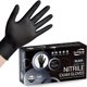 thumbnail image 1 of Guantes desechables de nitrilo SwiftGrip negros de 100 quilates, tamaño mediano, 1 of 9