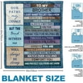 thumbnail image 6 of Gifts for Brother, Brother Gifts Blanket 50"x60", Brother Birthday Gifts, Brother Gifts from Sister, Gifts for Brother from Brother Ultra-Soft Warm Flannel Throw Blanket for Bed Sofa, 6 of 6