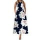 thumbnail image 1 of Vestido de mujer sin mangas con cuello redondo y bolsillo floral vintage grande OAVQHLG3B Store  lin121212, 1 of 5
