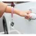thumbnail image 3 of Leather Wristlet Keychain, Car Key Chain Wrist Keychain with 3 Key Ring and Anti-Lost D Ring, 3 of 6