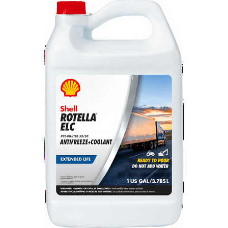 Shell Rotella Extended Life ELC Anti-Freeze   Coolant, Pre-Diluted 50/50, 1 Gallon