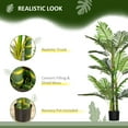 thumbnail image 4 of HOMCOM Palmier Areca Artificiel de 5 Pieds en Pot pour Intérieur, Vert, 4 of 10