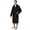 Black, variant on Mens Soft Robe Bathrobe for Men, Lightweight Fleece Male Robe Long Bath Shower Spa with Shawl Collar and Pockets (Red Black, S/M)