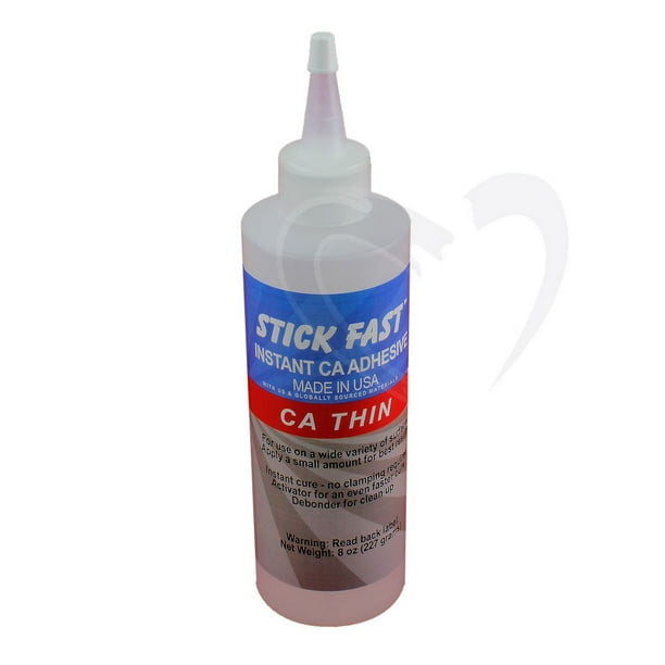 Stick Fast Thin CA Cyanoacrylate Adhesive Super Glue 8 oz bottle