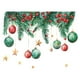 thumbnail image 1 of Pegatinas navideñas para lámpara colgante de estrella para baño | Decoración festiva para pared de baño | Calcomanías navideñas impermeables | Diseño fácil de despegar y pegar | Tamaño: 29 x 20 cm, 1 of 2