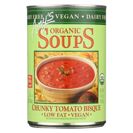 Amy's Chunky Tomato Bisque - Case Of 12 - 14.1 Oz (Best Vegan Tomato Soup)
