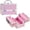 Pink, variant on Makeup  Case 8.85 Inch Portable Makeup Case Organizer  Box Make Up Box Makeup Organizer  Storage Cases with Locking  Kit Organizer Small Travel Case