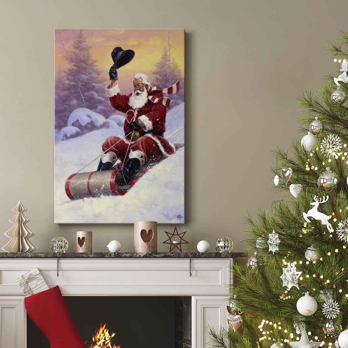 Here Comes Santa- Gallery Wrapped Canvas