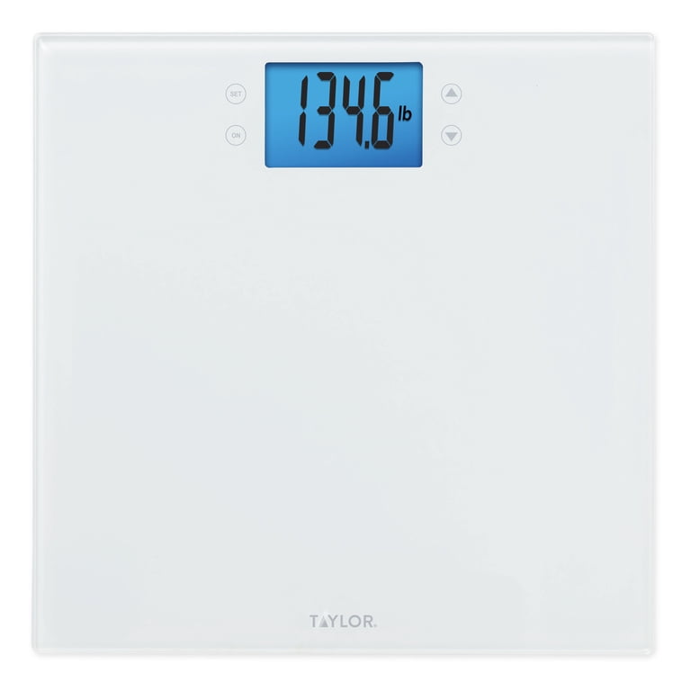 Taylor Precision Glass Wellness Scale, 400 lb, White photo 1