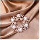 thumbnail image 5 of Broche de perlas con forma de flor de diamante simple, broche de ramillete para abrigo, suéter, hebilla de toalla de seda, 5 of 5