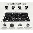 thumbnail image 4 of A1HC Outdoor Doormat 18x48, Natural Rubber, Audrey Rubber Entry Double Door Mat Ideal for Outside Entryway, Dirt Shoe Scraper, 4 of 7