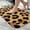 White-886, variant on Ultra Soft Absorbent Bath Mat 20x31.5 Inch Fluid Smoke Aurora Art Style, Leopard Animal Print