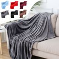 thumbnail image 3 of Queen Size Soft Fleece Blanket Throw Blankets for Couch & Bed,Luxury Plush Fuzzy Flannel Blanket,Breathable Microfiber Throws Rug,Super Soft Warm Lightweight Throw Blanket for Travel, 3 of 7