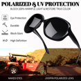 thumbnail image 4 of Gafas de sol Joopin Trendy Oversized negras para mujer con visión nocturna, 4 of 6