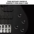 thumbnail image 3 of SHISUYAN Electric Guitar Knobs for Volume Tone Control with Wrench Compatible for Most Guitars Black Plastic 1 Set, 3 of 8