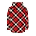 thumbnail image 6 of Ruimatai Women's Oversized Plaid Hooded Zip Up Jacket With Drawstring Pockets Soft Lined Streetwear Style Casual Long Sleeve, 6 of 7