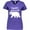 Purple, variant on Inktastic Nana Bear in White Women's V-Neck T-Shirt