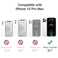 thumbnail image 2 of JETech Magnetic Case for iPhone 12 Pro Max 6.7-Inch Compatible with MagSafe Wireless Charging, Shockproof Phone Bumper Cover, Anti-Scratch Clear Back (Clear), 2 of 7