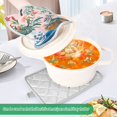 thumbnail image 3 of Yayeee Pot Holders Kitchen Heat Resistant with Pocket 7"x9.8" Cotton Oven Cooking Hot Pads, Vibrant Flowers, 3 of 7