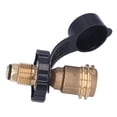 thumbnail image 2 of Adaptador de recarga de propano NikouMX Adaptador de tanque de gas de latón con dispositivo de seguridad herramienta, 2 of 8