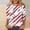 Red, variant on Cavosen 4th of July Tops for Women Petite Independence Day 3/4 Sleeve Crew Neck Shirts American Flag Graphic Tops Lady XL 4th of July Casual T Shirts Red White and Blue Tunic Tees Patriotic Outfits