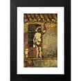 thumbnail image 2 of Adolphe Monticelli 17x24 Black Modern Framed Museum Art Print Titled - A Painter at Work on a House Wall (1875), 2 of 5