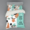 thumbnail image 2 of Ambesonne Animal Bedding Set 3 Pcs, American Sloth Tribe, Twin XL, Multicolor, 2 of 3