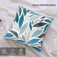 thumbnail image 3 of Abstract Dusty Blue Grey Throw Pillow Covers 18 X 18 in Pack of 2, Dahlia Floral Flowers Petals Pillow Case Decorative Cushion Covers for Couch Bed Sofa Farmhouse Decoration, 3 of 6