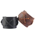thumbnail image 3 of 5.2cm de ancho de cuero Biker para hombre marrón / negro brazalete Sunnimix Pulsera para hombre Punk Biker, 3 of 8
