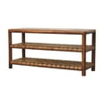thumbnail image 2 of Lesuto Regency Woven Chestnut 2 slot Shoe Rack - Nordic Style, Wood, 0 Drawers, 2 of 9